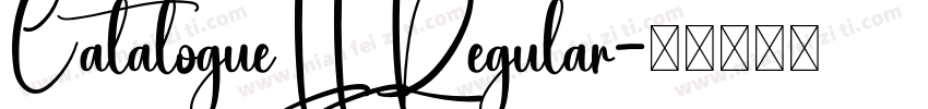 CatalogueLL Regular字体转换
